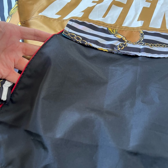 Large Encrypted Legend Hoodie Windbreaker Half Zip Flap Pocket Mens Hooded - Picture 15 of 16